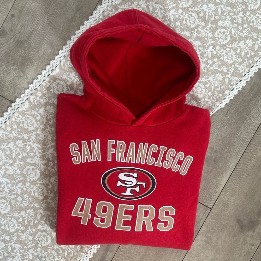 Fanatics San Francisco 49ers Hoodie Sweatshirt Youth Size XL NFL Pullover - Picture 11 of 12